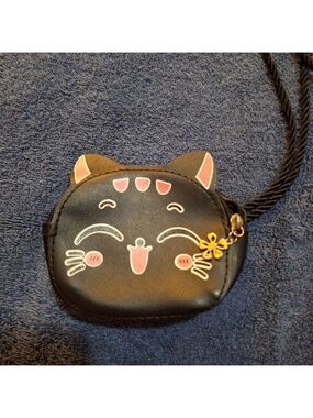 Cat Face Mini Crossbody Bag Faux Leather